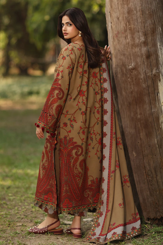 3-PC Unstitched Embroidered Linen Collection