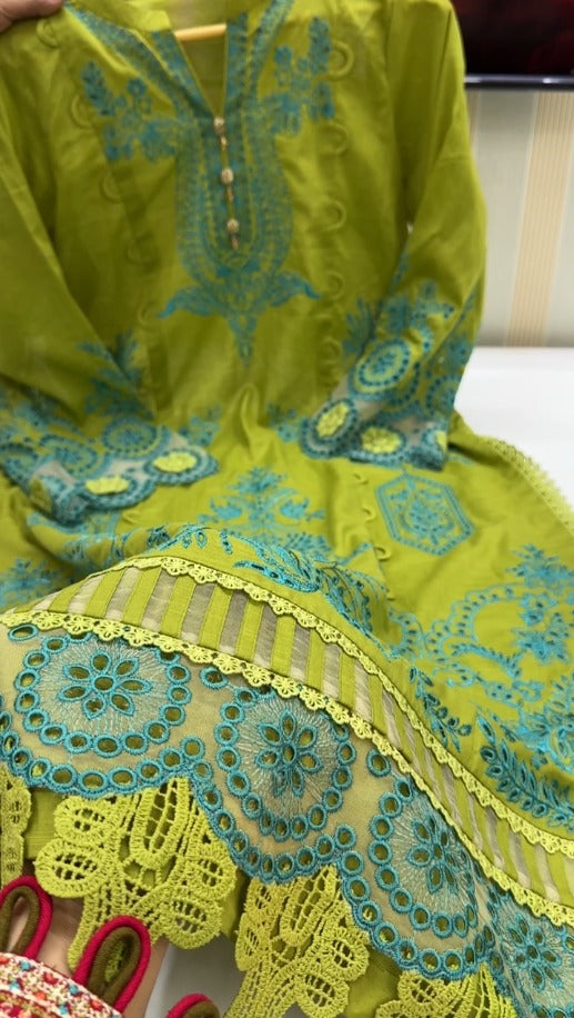 02-Piece Stitched Premium Quality Khaddar Embroidered