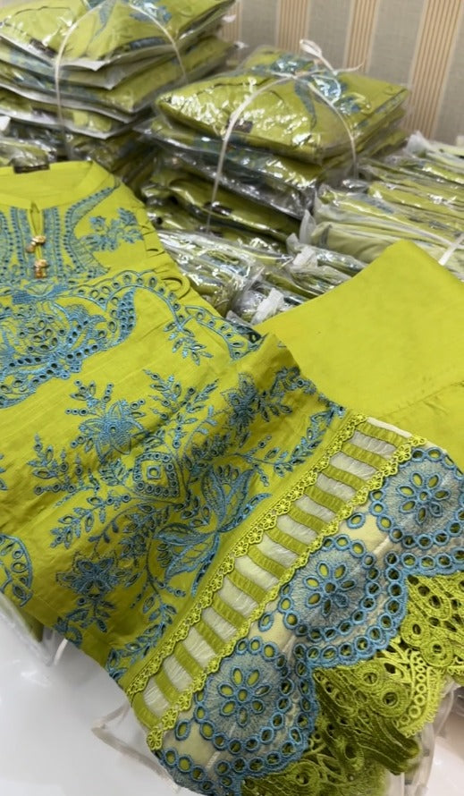 02-Piece Stitched Premium Quality Khaddar Embroidered