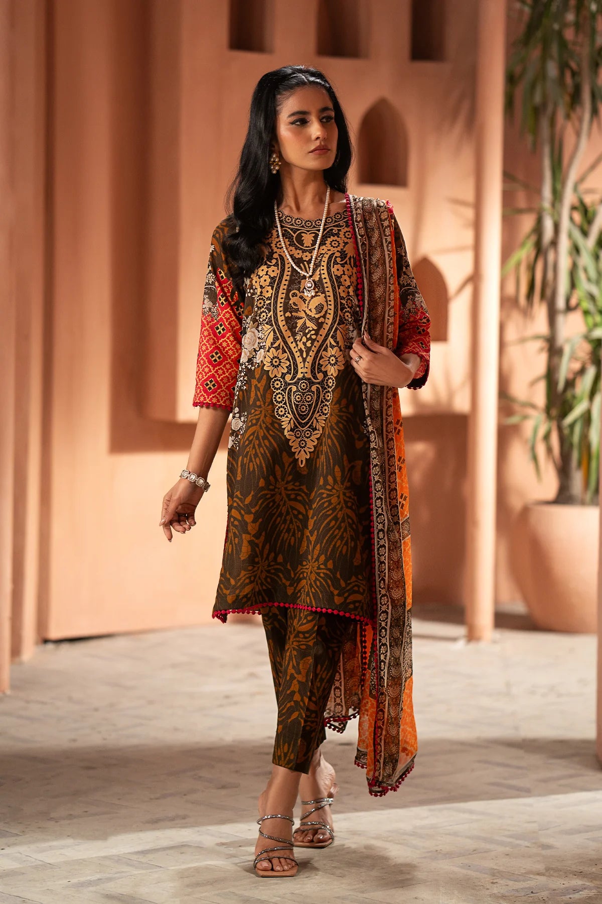 3-PC Unstitched Printed Karandi Collection