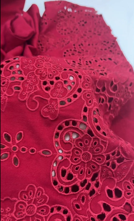 02-Piece Stitched Peach Leather Dhanak Embroidered